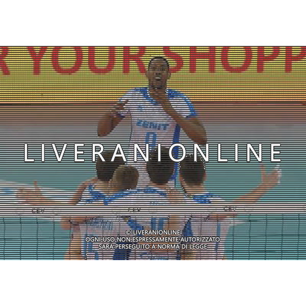 DHL 2017 CEV Volleyball Champions League Final Four Semifinale 1 Roma - 29.04.2017 Zenit Kazan-Berlin Recycling Volleys Nella Foto:Leon Venero Wilfredo esulta /Ph.Vitez-Ag. Aldo Liverani