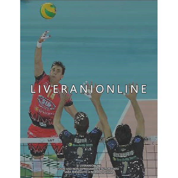 DHL 2017 CEV Volleyball Champions League Final Four Semifinale 2 Roma - 29.04.2017 Cucine Lube Civitanova-Sir Sicoma Colussi Perugia Nella Foto:Aleksandar Atanasijevic /Ph.Vitez-Ag. Aldo Liverani