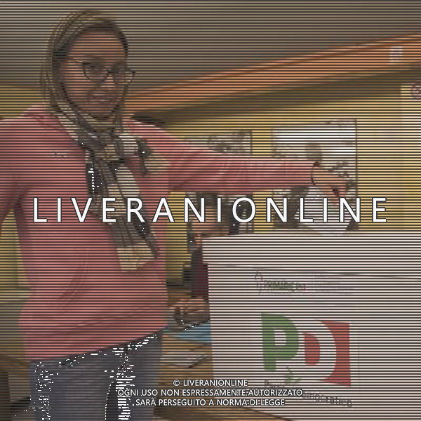 Primarie Partito Democratico 30/04/2017 nella foto: una elettrice delle primarie ©Claudio Zamagni/Agenzia Aldo Liverani
