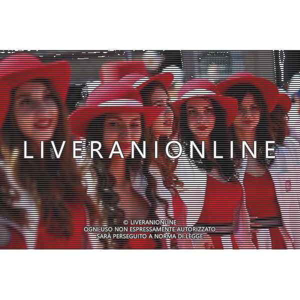 Grid girls on the drivers parade. 30.04.2017. Formula 1 World Championship, Rd 4, Russian Grand Prix, Sochi Autodrom, Sochi, Russia, Race Day. / AGENZIA ALDO LIVERANI SAS - ITALY ONLY EDITORIAL USE ONLY 