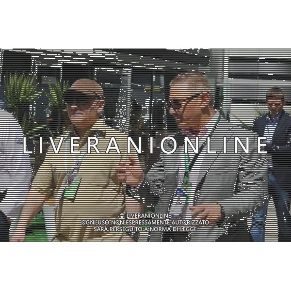 Boris Rotenberg (RUS) SMP Bank and SGM Group Co-Owner (Right). 30.04.2017. Formula 1 World Championship, Rd 4, Russian Grand Prix, Sochi Autodrom, Sochi, Russia, Race Day. / AGENZIA ALDO LIVERANI SAS - ITALY ONLY EDITORIAL USE ONLY 