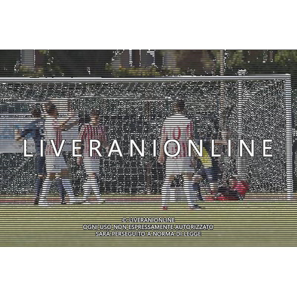 Santarcangelo - Maceratese Campionato di calcio Lega Pro girone B 30/04/2017 nella foto: il goal del santarcangelo ©Claudio Zamagni/Agenzia Aldo Liverani 
