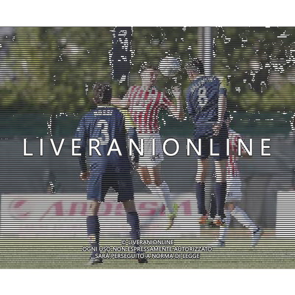 Santarcangelo - Maceratese Campionato di calcio Lega Pro girone B 30/04/2017 nella foto: Malaccari Nicola Valentini Michele centrocampista ©Claudio Zamagni/Agenzia Aldo Liverani 