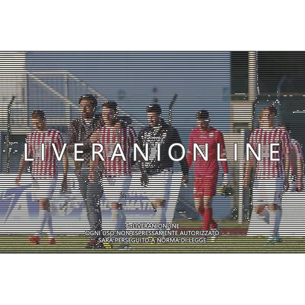 Santarcangelo - Maceratese Campionato di calcio Lega Pro girone B 30/04/2017 nella foto: delusione maceratese Â©Claudio Zamagni/Agenzia Aldo Liverani 