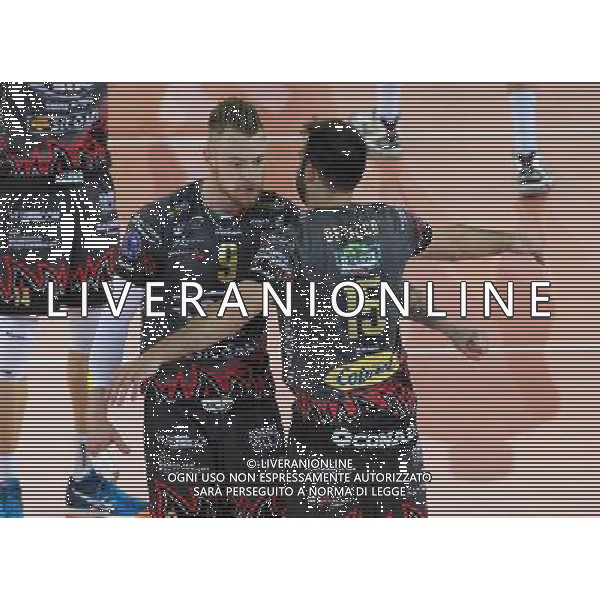 DHL 2017 CEV Volleyball Champions League Final Four Finale Roma - 30.04.2017 Zenit Kazan-Sir Sicoma Colussi Perugia Nella Foto:Ivan Zaytsev e Luciano De Cecco /Ph.Vitez-Ag. Aldo Liverani