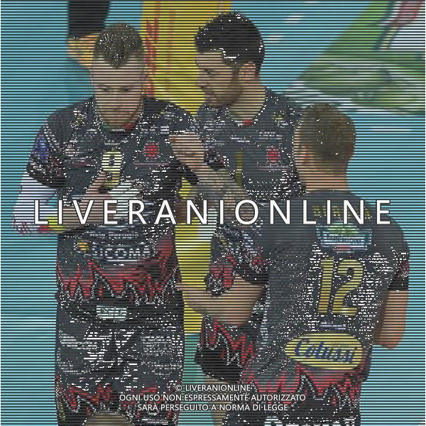 DHL 2017 CEV Volleyball Champions League Final Four Finale Roma - 30.04.2017 Zenit Kazan-Sir Sicoma Colussi Perugia Nella Foto:Ivan Zaytsev e Simone Buti /Ph.Vitez-Ag. Aldo Liverani