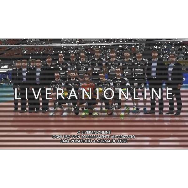 DHL 2017 CEV Volleyball Champions League Final Four Semifinale 1 Roma - 29.04.2017 Zenit Kazan-Berlin Recycling Volleys Nella Foto:La Squadra dello Berlin Recycling Volleys Okolic,Marshall,Kromm,Perry,Fischer,Vigrass,Kuhner,Zhukouski,Carroll,Schott,Ter,Bogachev,Serniotti /Ph.Vitez-Ag. Aldo Liverani