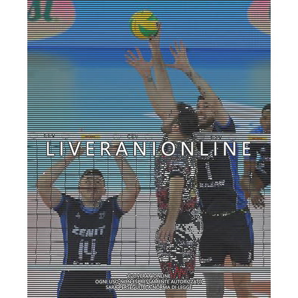 DHL 2017 CEV Volleyball Champions League Final Four Finale Roma - 30.04.2017 Zenit Kazan-Sir Sicoma Colussi Perugia Nella Foto:Luciano De Cecco e Mattew Anderson /Ph.Vitez-Ag. Aldo Liverani