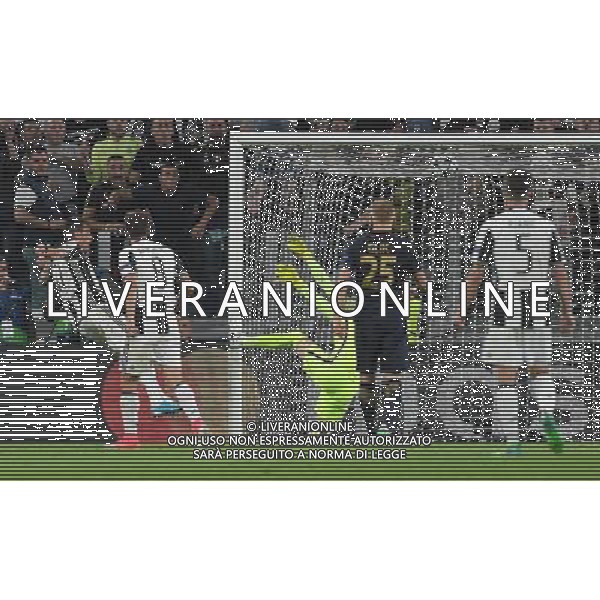 UEFA Champions League 2016/2017 Semifinale Ritorno Torino - 09.05.2017 Juventus-Monaco Nella Foto: il gol di mario mandzukic del 0-1 /Ph.Vitez-Ag. Aldo Liverani