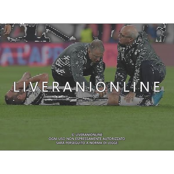 UEFA Champions League 2016/2017 Semifinale Ritorno Torino - 09.05.2017 Juventus-Monaco Nella Foto: gonzalo higuain a terra infortunato dopo lo scontro con glik, viene medicato /Ph.Vitez-Ag. Aldo Liverani