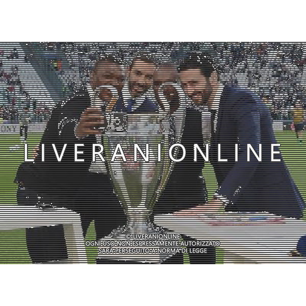 UEFA Champions League 2016/2017 Semifinale Ritorno Torino - 09.05.2017 Juventus-Monaco Nella Foto:Robert Pires, Marcel Desailly, Eric Abidal /Ph.Vitez-Ag. Aldo Liverani