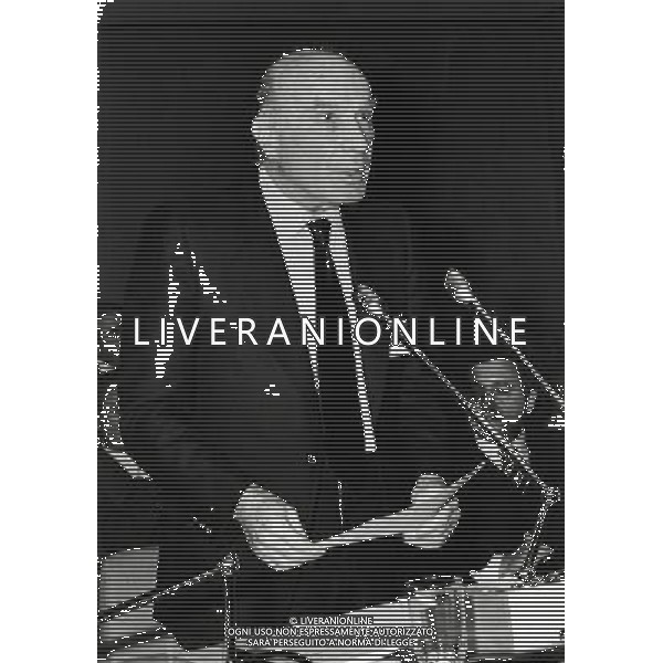RETROSPETTIVA GUIDO CARLI  stato un dirigente d\'azienda, economista e politico italiano, governatore della Banca d\'Italia dal 1960 al 1975 NELLA FOTO GUIDO CARLI AG ALDO LIVERANI SAS