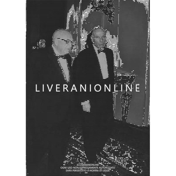 RETROSPETTIVA GUIDO CARLI  stato un dirigente d\'azienda, economista e politico italiano, governatore della Banca d\'Italia dal 1960 al 1975 NELLA FOTO GUIDO CARLI CON PIETRO NENNI AG ALDO LIVERANI SAS