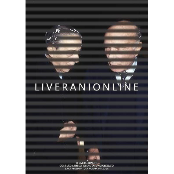 RETROSPETTIVA GUIDO CARLI  stato un dirigente d\'azienda, economista e politico italiano, governatore della Banca d\'Italia dal 1960 al 1975 NELLA FOTO GUIDO CARLI CON ENRICO CUCCIA AG ALDO LIVERANI SAS