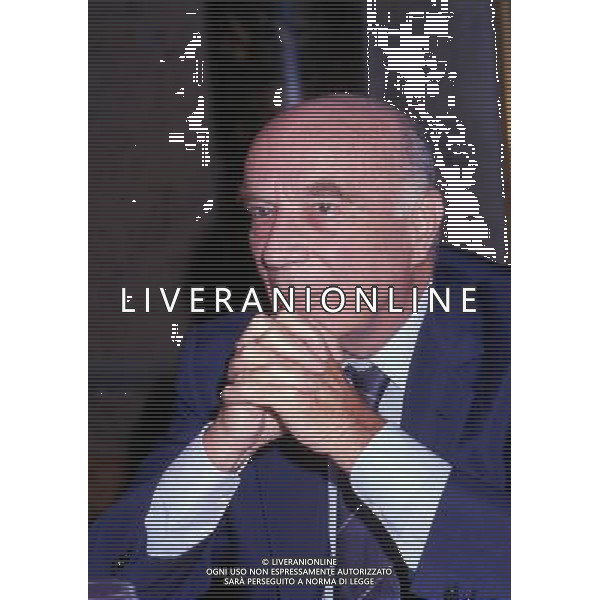 RETROSPETTIVA GUIDO CARLI  stato un dirigente d\'azienda, economista e politico italiano, governatore della Banca d\'Italia dal 1960 al 1975 NELLA FOTO GUIDO CARLI AG ALDO LIVERANI SAS