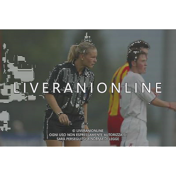 Folgaria (Tn) 16/07/2003 Ritiro del Perugia Calcio Amichevole nella foto l\' arbitro Perrettini Fulvia* foto Filippo Venezia/Agenzia Aldo Liverani