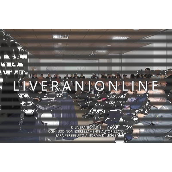 Milano ( MI ) 10/05/2017 Inaugurazione del nuovo Centro Operativo della Direzione Investigativa Antimafia Nella foto: Nunzio Antonio Ferla (Direttore della D.I.A.), Franco Gabrielli (Capo della Polizia D.G.P.S), Marco Minniti (Ministro dell\'Interno), Luciana Lamorgese (Prefetto di Milano) e Franco Roberti (Procuratore Nazionale Antimafia e Antiterrorismo) PH Lauro Montagnini AG ALDO LIVERANI SAS