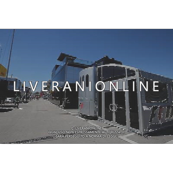 F1 motorhome. 12.05.2017. Formula 1 World Championship, Rd 5, Spanish Grand Prix, Barcelona, Spain, Practice Day. / AGENZIA ALDO LIVERANI SAS - ITALY ONLY EDITORIAL USE ONLY