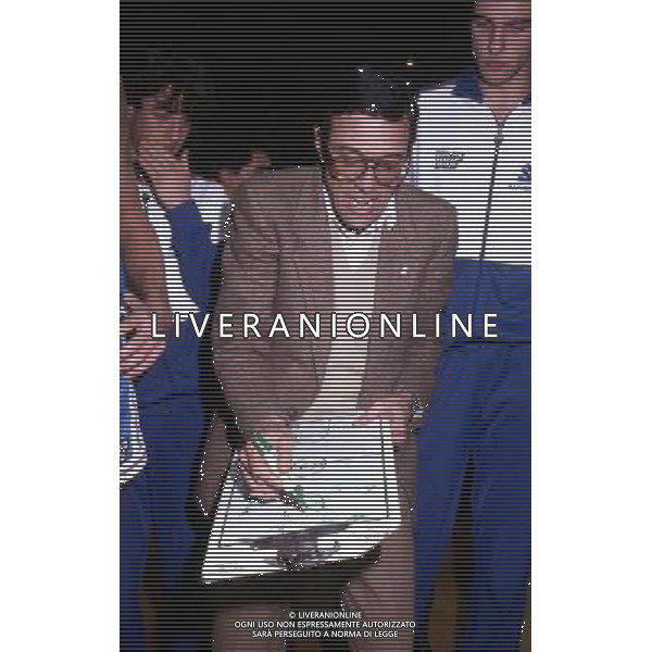Mario De Sisti allenatore di pallacanestro italiano - Retrospettiva Â©ARCHIVIO / AGENZIA ALDO LIVERANI SAS 