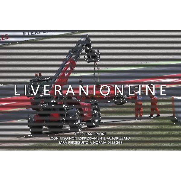Kimi Raikkonen (FIN) Ferrari SF70H retired from the race at the start. 14.05.2017. Formula 1 World Championship, Rd 5, Spanish Grand Prix, Barcelona, Spain, Race Day. / AGENZIA ALDO LIVERANI SAS - ITALY ONLY EDITORIAL USE ONLY - Gp F1 Spagna Gara Barcellona 14 maggio 2017 