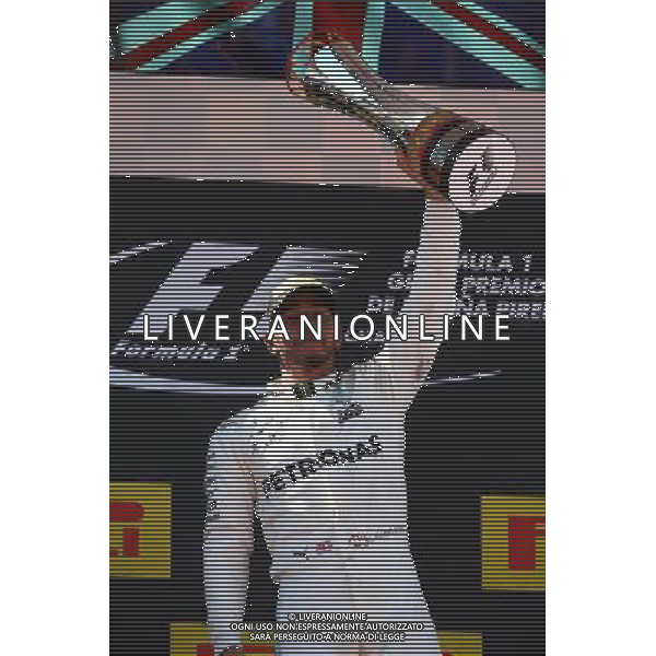 1st place Lewis Hamilton (GBR) Mercedes AMG F1 W08. 14.05.2017. Formula 1 World Championship, Rd 5, Spanish Grand Prix, Barcelona, Spain, Race Day. / AGENZIA ALDO LIVERANI SAS - ITALY ONLY EDITORIAL USE ONLY - Gp F1 Spagna Gara Barcellona 14 maggio 2017 