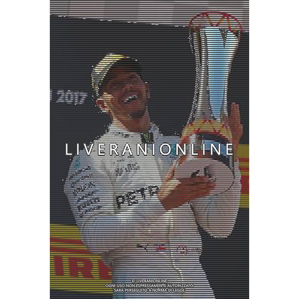 Lewis Hamilton (GBR) Mercedes AMG F1 14.05.2017. Formula 1 World Championship, Rd 5, Spanish Grand Prix, Barcelona, Spain, Race Day. / AGENZIA ALDO LIVERANI SAS - ITALY ONLY EDITORIAL USE ONLY - Gp F1 Spagna Gara Barcellona 14 maggio 2017 