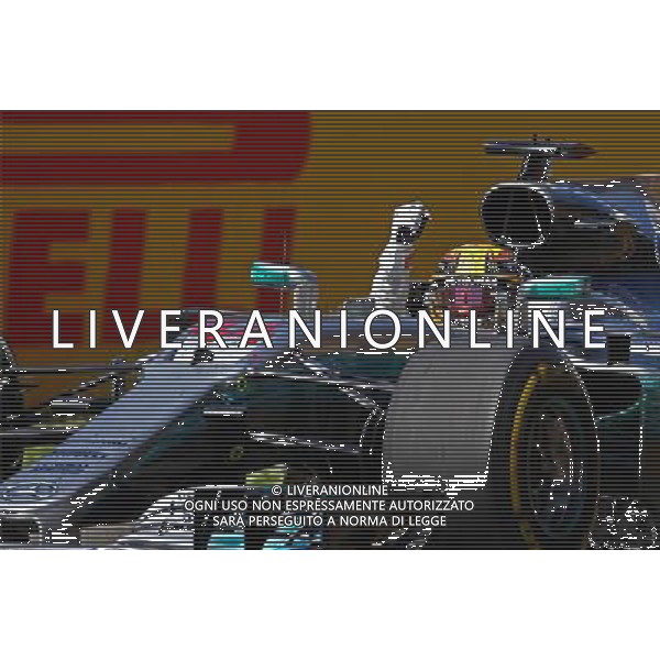 Lewis Hamilton (GBR) Mercedes AMG F1 14.05.2017. Formula 1 World Championship, Rd 5, Spanish Grand Prix, Barcelona, Spain, Race Day. / AGENZIA ALDO LIVERANI SAS - ITALY ONLY EDITORIAL USE ONLY - Gp F1 Spagna Gara Barcellona 14 maggio 2017 