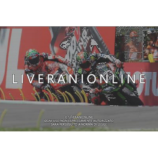 IMOLA 13/05/2017 CIRCUITO ENZO E DINO FERRARI SUPERBIKE FIM WORLD CHAMPIONSHIP 2017 PICTURED: Tom Sykes e Chaz Davies Â© ALBERTO ANELLO / AGENZIA ALDO LIVERANI SAS