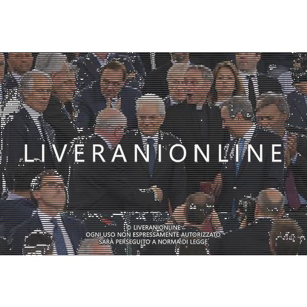 Coppa Italia TIM Cup 2016/2017 Finale Roma - 17.05.2017 Juventus-Lazio Nella Foto: sergio mattarella, carlo tavecchio e giovanni malagoÕ in tribuna /Ph.Vitez-Ag. Aldo Liverani
