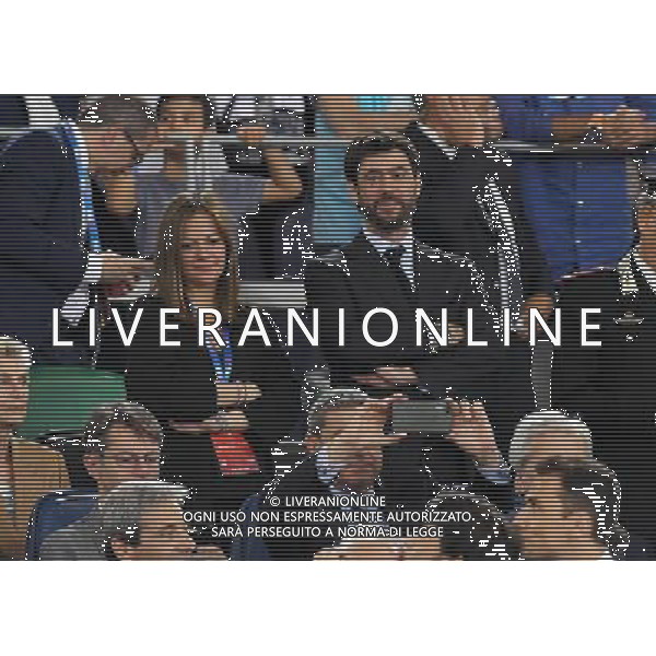 Coppa Italia TIM Cup 2016/2017 Finale Roma - 17.05.2017 Juventus-Lazio Nella Foto:andrea agnelli in tribuna con la compagna deniz akalin /Ph.Vitez-Ag. Aldo Liverani
