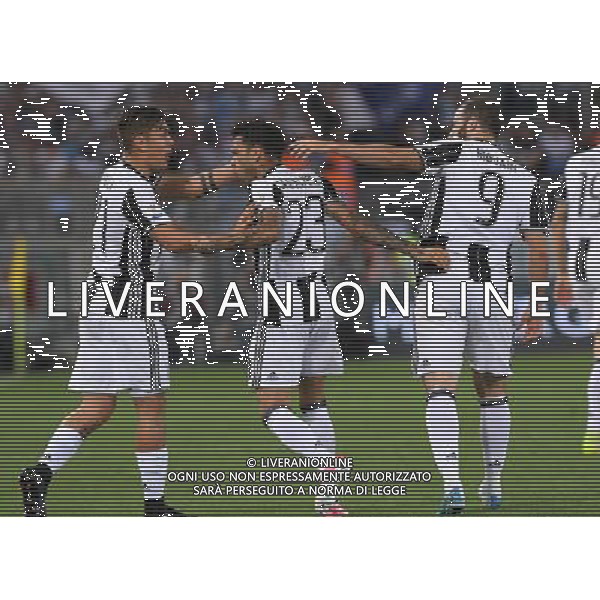 Coppa Italia TIM Cup 2016/2017 Finale Roma - 17.05.2017 Juventus-Lazio Nella Foto: dani alves esultanza dopo il gol con gonzalo higuain e dybala paulo /Ph.Vitez-Ag. Aldo Liverani