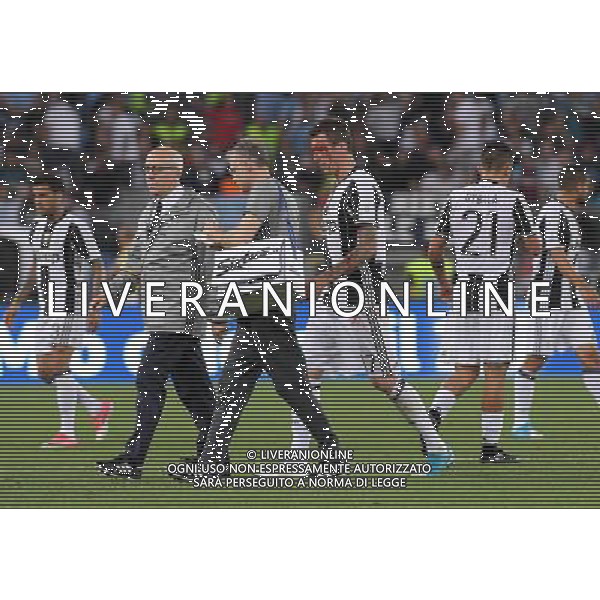 Coppa Italia TIM Cup 2016/2017 Finale Roma - 17.05.2017 Juventus-Lazio Nella Foto: mario mandzukic infortunato al viso /Ph.Vitez-Ag. Aldo Liverani