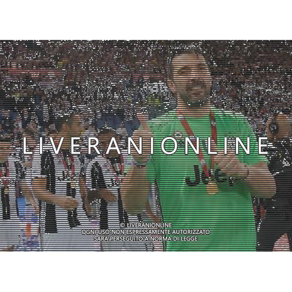 Coppa Italia TIM Cup 2016/2017 Finale Roma - 17.05.2017 Juventus-Lazio Nella Foto: gianluigi buffon - esultanza e festeggiamenti a fine gara /Ph.Vitez-Ag. Aldo Liverani