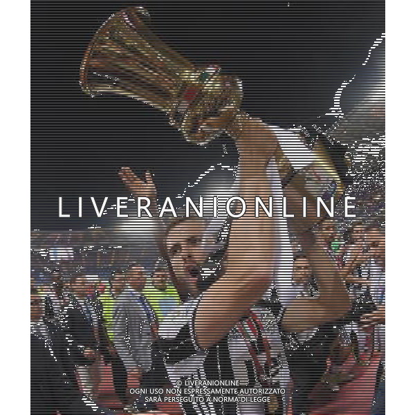 Coppa Italia TIM Cup 2016/2017 Finale Roma - 17.05.2017 Juventus-Lazio Nella Foto: esultanza e festeggiamenti dei giocatori della juventus con la coppa - miralem pjanic /Ph.Vitez-Ag. Aldo Liverani