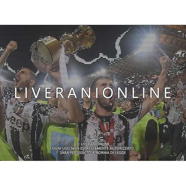 Coppa Italia TIM Cup 2016/2017 Finale Roma - 17.05.2017 Juventus-Lazio Nella Foto: esultanza e festeggiamenti dei giocatori della juventus con la coppa - miralem pjanic /Ph.Vitez-Ag. Aldo Liverani