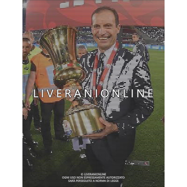 Coppa Italia TIM Cup 2016/2017 Finale Roma - 17.05.2017 Juventus-Lazio Nella Foto: esultanza e festeggiamenti dei giocatori della juventus con la coppa - massimiliano allegri /Ph.Vitez-Ag. Aldo Liverani