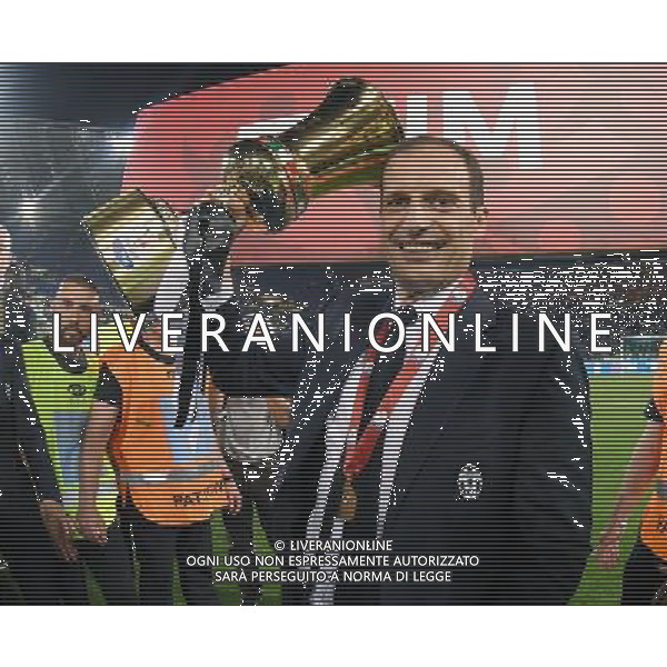 Coppa Italia TIM Cup 2016/2017 Finale Roma - 17.05.2017 Juventus-Lazio Nella Foto: esultanza e festeggiamenti dei giocatori della juventus con la coppa - massimiliano allegri /Ph.Vitez-Ag. Aldo Liverani