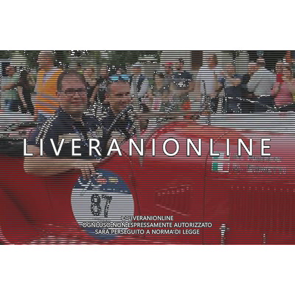 Mille Miglia 2017: passaggi da Brescia a Padova. Auto 87 Moceri Bonetti a Montecchio PH FOTOLIVE MARCO RIZZINI /AGENZIA ALDO LIVERANI SAS