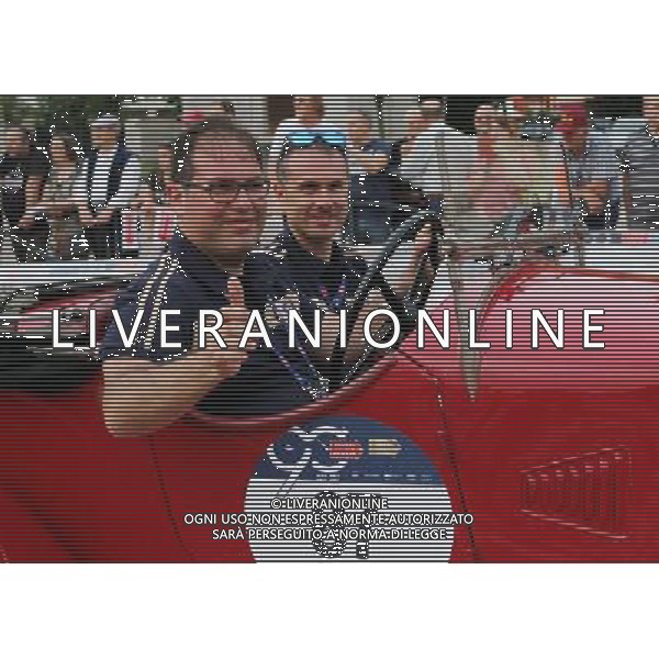 Mille Miglia 2017: passaggi da Brescia a Padova. Auto 87 Moceri Bonetti a Montecchio PH FOTOLIVE MARCO RIZZINI /AGENZIA ALDO LIVERANI SAS