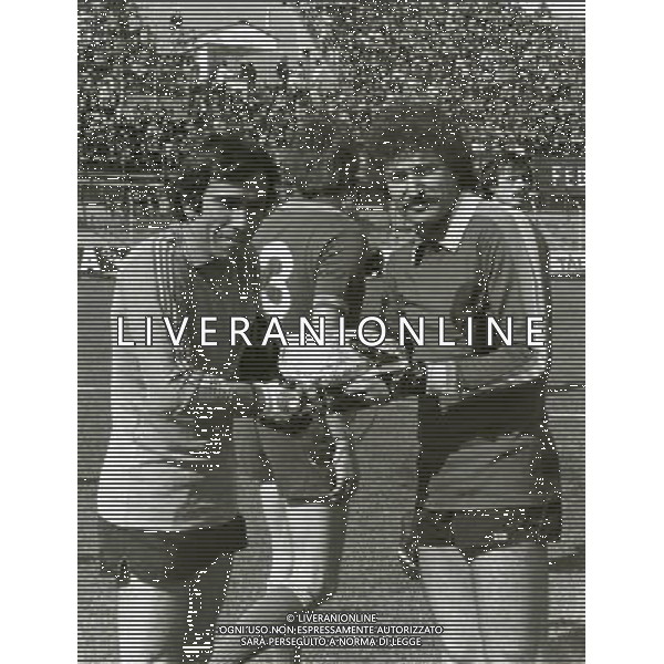 RETROSPETTIVA WILLIAM VECCHI CALCIATORE NELLA FOTO WILLIAM VECCHI CON CARLO DELLA CORNA AG ALDO LIVERANI SAS