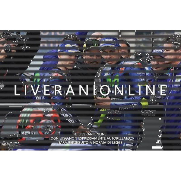 20.05.2017.Circuito della 24 ore di Le mans. Le Mans, Francia. Maverick Vinales e Valentino Rossi. FOTO G. PIAZZOLLA -AG ALDO LIVERANI SAS