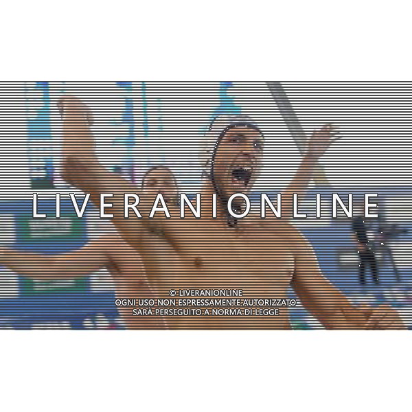 Final Six Scudetto Pallanuoto A1 Maschile Finale Torino - 20.05.2017 Finale Pro Recco - AN Brescia Nella Foto:aicardi matteo festeggia /Ph.Vitez-Ag. Aldo Liverani
