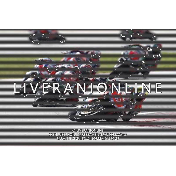 Misano - Campionato Italiano Velocitˆ Gara 2 21/05/2017 nella foto: Eddi La Marra scivola in curva ©Claudio Zamagni/Agenzia Aldo Liverani