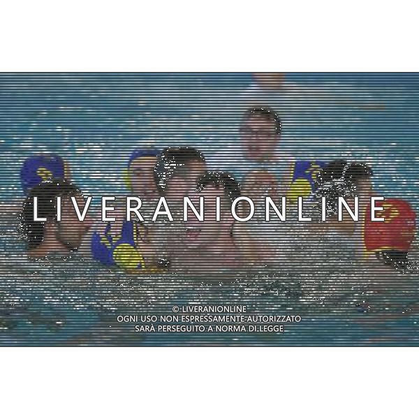 Final Six Scudetto Pallanuoto A1 Maschile Finale Torino - 20.05.2017 Finale Pro Recco - AN Brescia Nella Foto:Il Torino conquista la salvezza i giocatori festeggiano /Ph.Vitez-Ag. Aldo Liverani