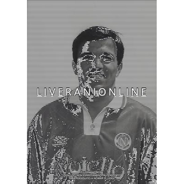 RETROSPETTIVA FAUSTO PARI CALCIATORE 1993-1994 NELLA FOTO FAUSTO PARI CON LA MAGLIA DEL NAPOLI AG ALDO LIVERANI SAS