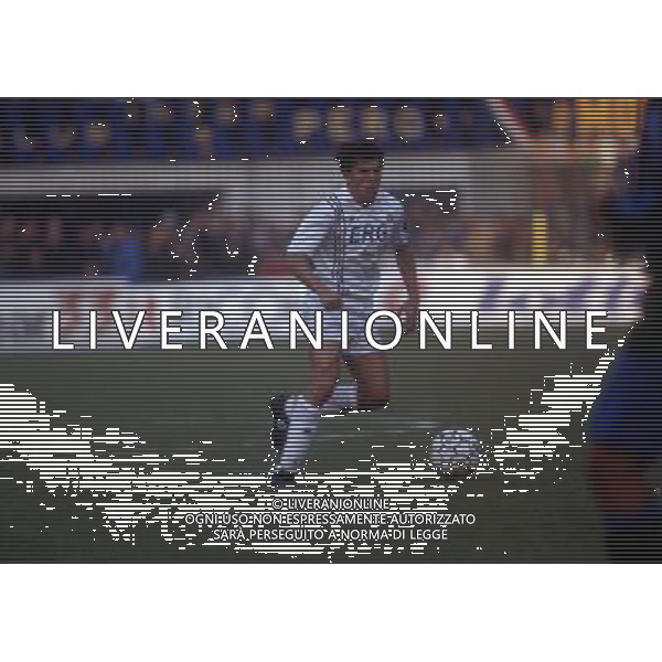 RETROSPETTIVA FAUSTO PARI CALCIATORE NELLA FOTO FAUSTO PARI CON LA MAGLIA DELLA SAMPDORIA AG ALDO LIVERANI SAS