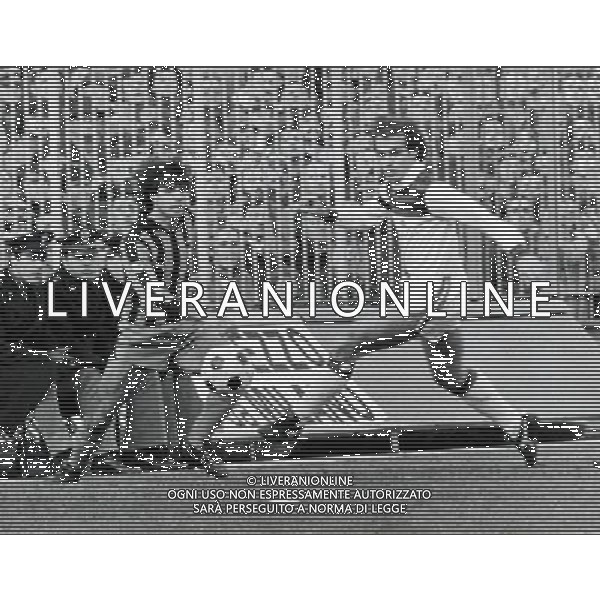 RETROSPETTIVA AMBU CLAUDIO CALCIATORE NELLA FOTO AMBU CLAUDIO CON LA MAGLIA DELL\'INTER AG ALDO LIVERANI SAS