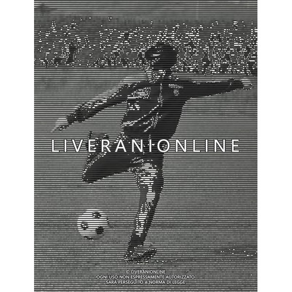 RETROSPETTIVA AMBU CLAUDIO CALCIATORE NELLA FOTO AMBU CLAUDIO CON LA MAGLIA DELL\'INTER AG ALDO LIVERANI SAS