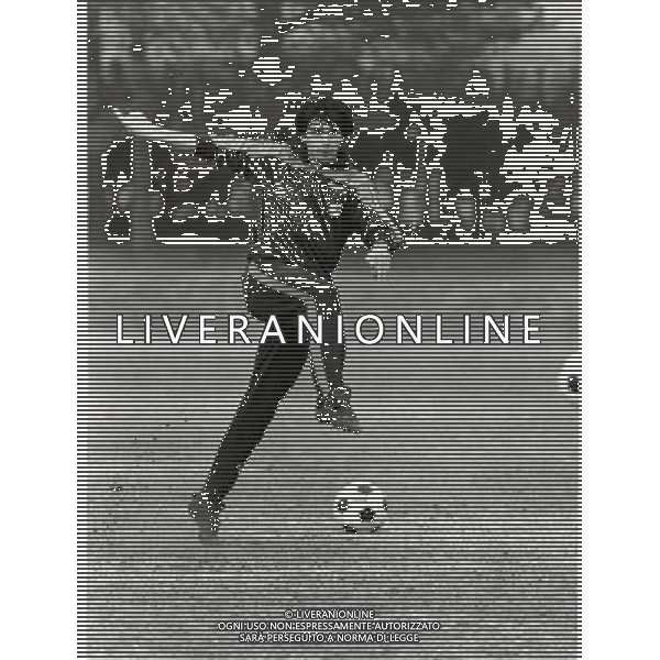RETROSPETTIVA AMBU CLAUDIO CALCIATORE NELLA FOTO AMBU CLAUDIO CON LA MAGLIA DELL\'INTER AG ALDO LIVERANI SAS
