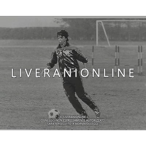 RETROSPETTIVA AMBU CLAUDIO CALCIATORE NELLA FOTO AMBU CLAUDIO CON LA MAGLIA DELL\'INTER AG ALDO LIVERANI SAS